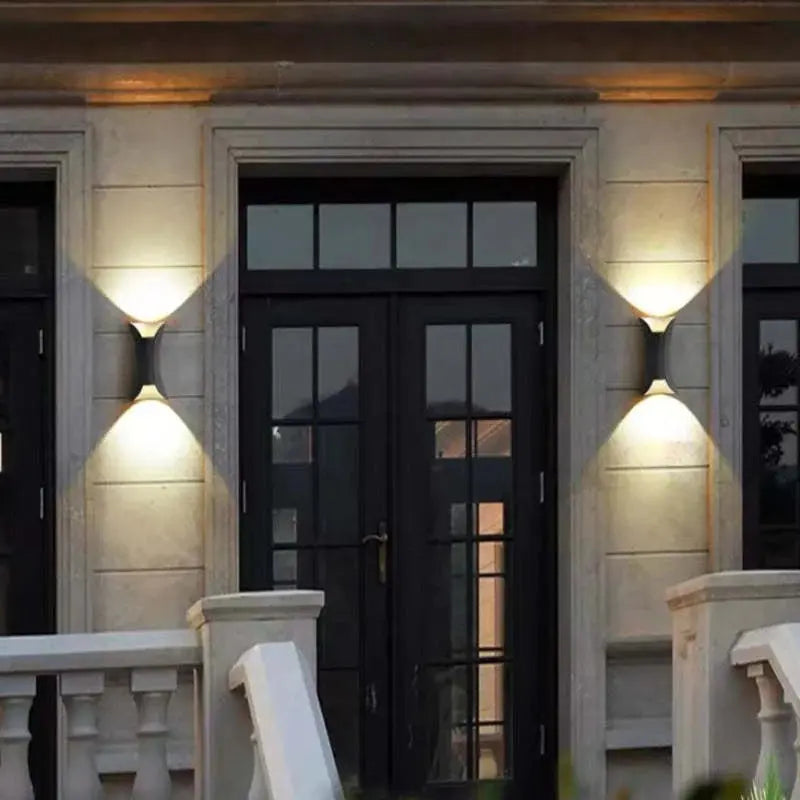 Noxel Curved Outdoor Wall Mounted Led Lamp Noxel