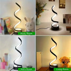 Modern USB Spiral LED Desk Lamp - Adjustable Flexible Lighting for Home Office & Study Michan Direct