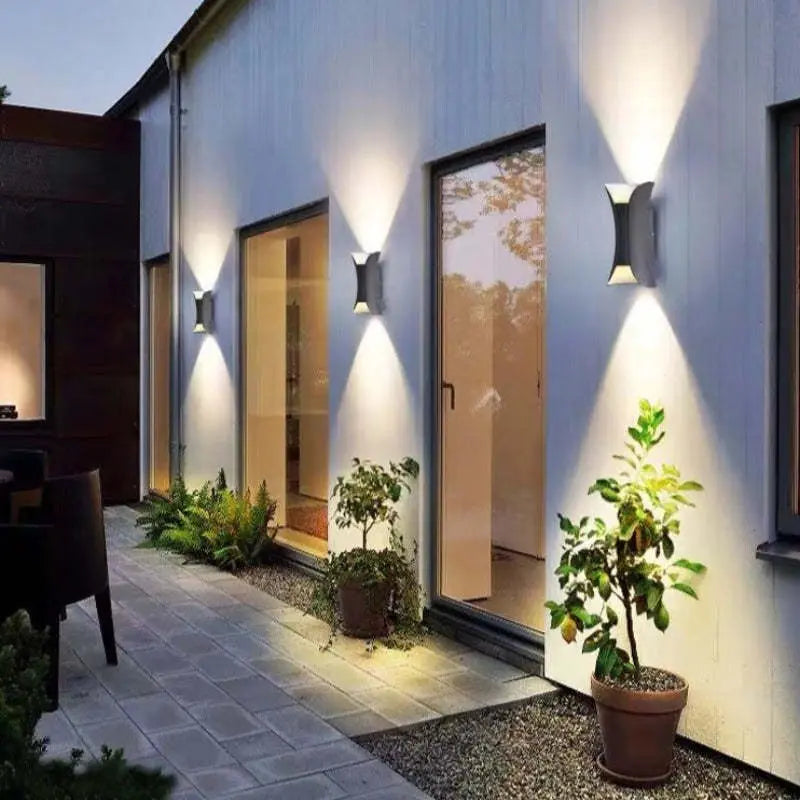 Noxel Curved Outdoor Wall Mounted Led Lamp Noxel