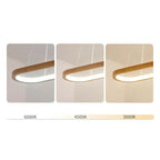 Veon Contemporary Oval Wooden Pendant Light Veon