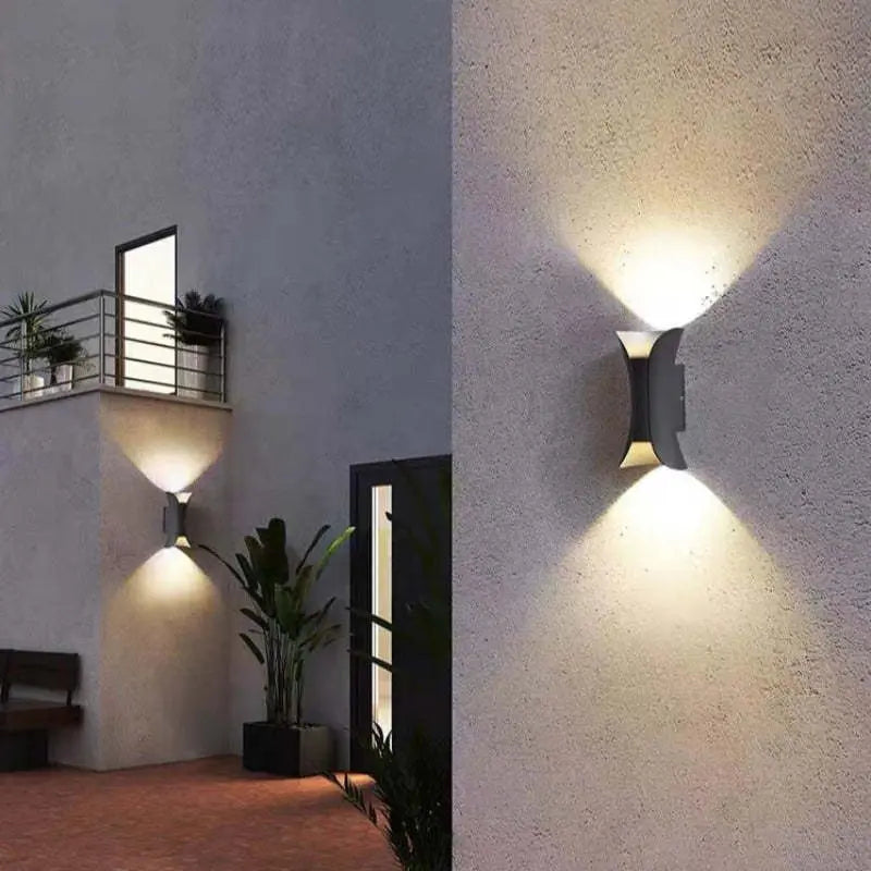 Noxel Curved Outdoor Wall Mounted Led Lamp Noxel