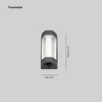 Marve Nordic Up Down Outdoor Wall Lamp, White/Black Marve