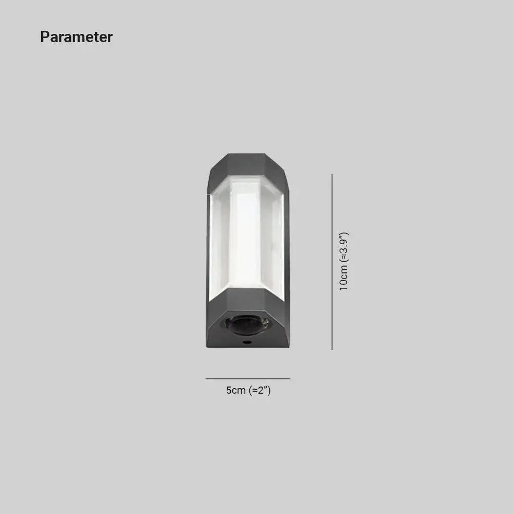 Marve Nordic Up Down Outdoor Wall Lamp, White/Black Marve