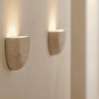 Minimalist Wabi-sabi Stone Wall Lamp TheOrivana