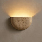 Minimalist Wabi-sabi Stone Wall Lamp TheOrivana