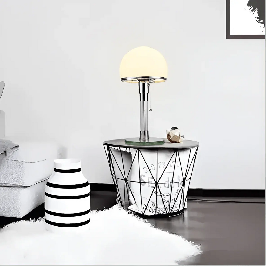 Modern Bauhaus Style Glass Table Lamp TheOrivana