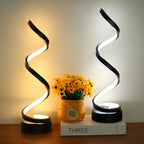 Modern Spiral LED Table Lamp TheOrivana