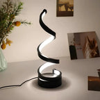 Modern Spiral LED Table Lamp TheOrivana