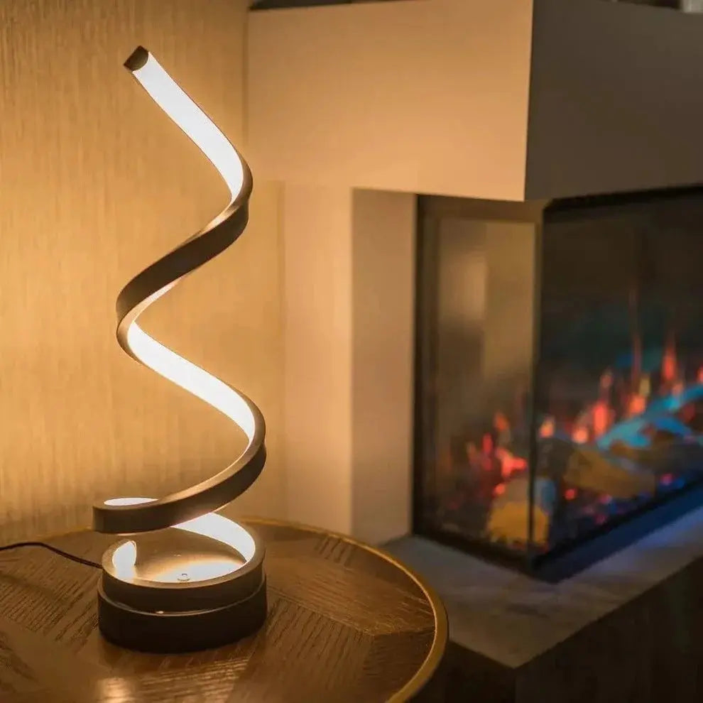 Modern Spiral LED Table Lamp TheOrivana