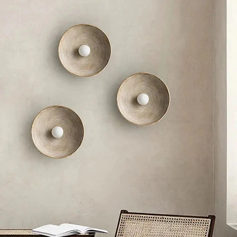 Nordic Creative Retro Round Wall Lamp TheOrivana