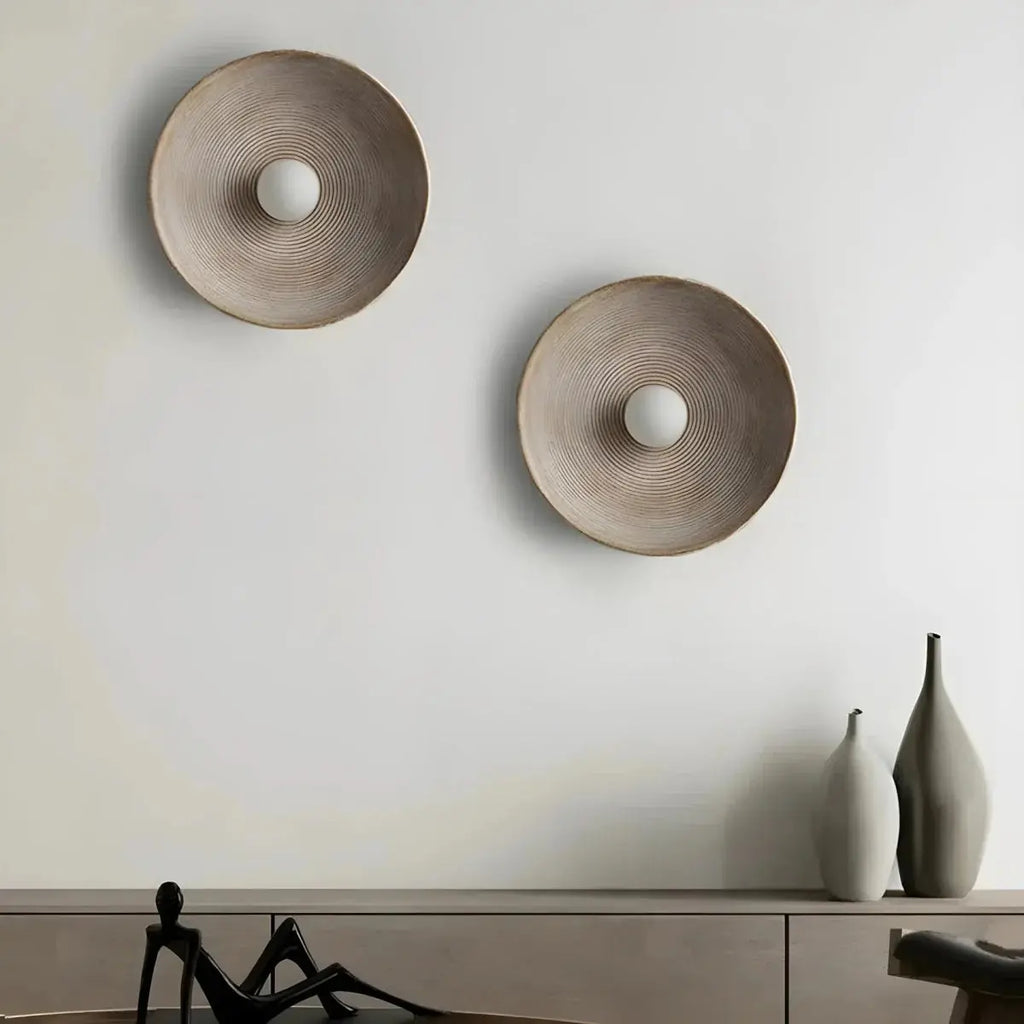 Nordic Creative Retro Round Wall Lamp TheOrivana
