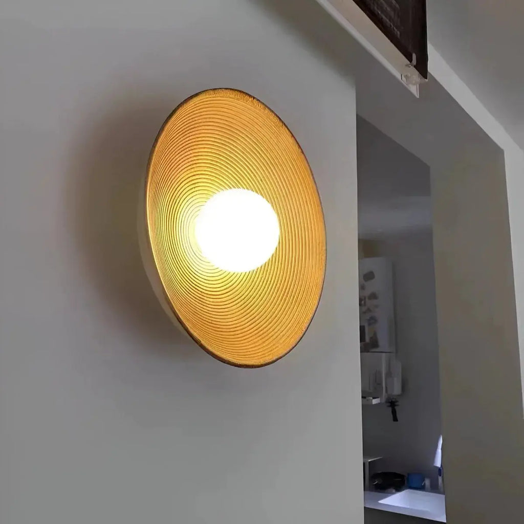Nordic Creative Retro Round Wall Lamp TheOrivana