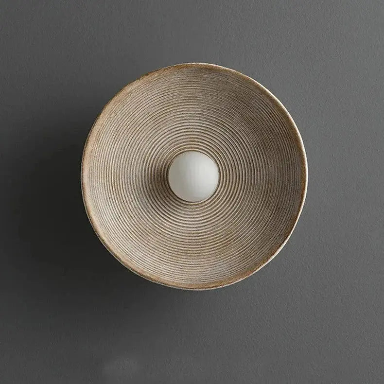 Nordic Creative Retro Round Wall Lamp TheOrivana